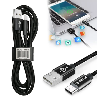 Nylon Braided USB Cable For Type-C