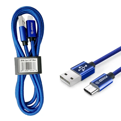 Nylon Braided USB Cable For Type-C